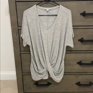 Grey v neck